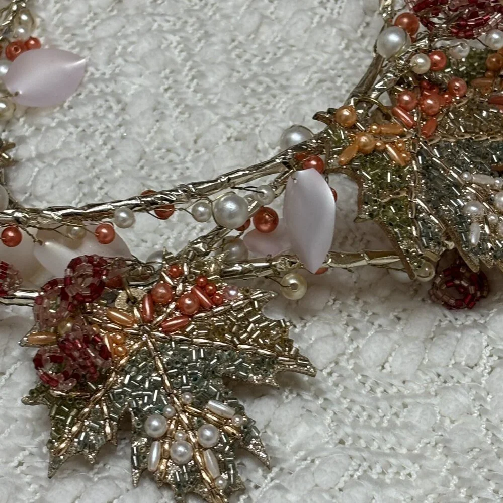 Cupcakes & Cashmere Jeweled and Beaded Fall Garland